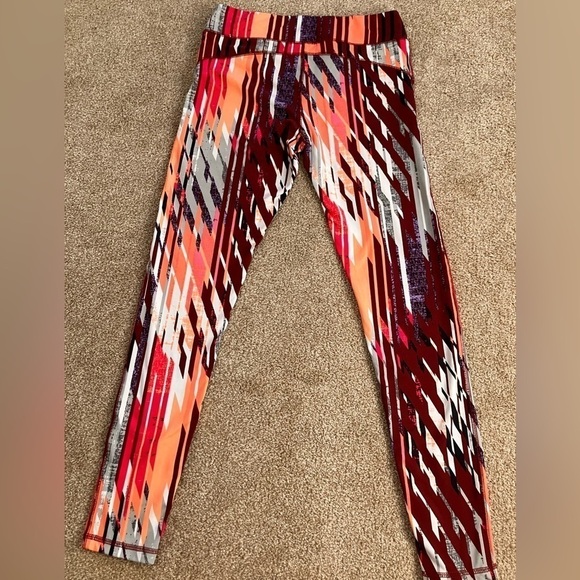 New York & Company Multicolor Athletic Pull On Leggings Size Medium - Picture 2 of 10